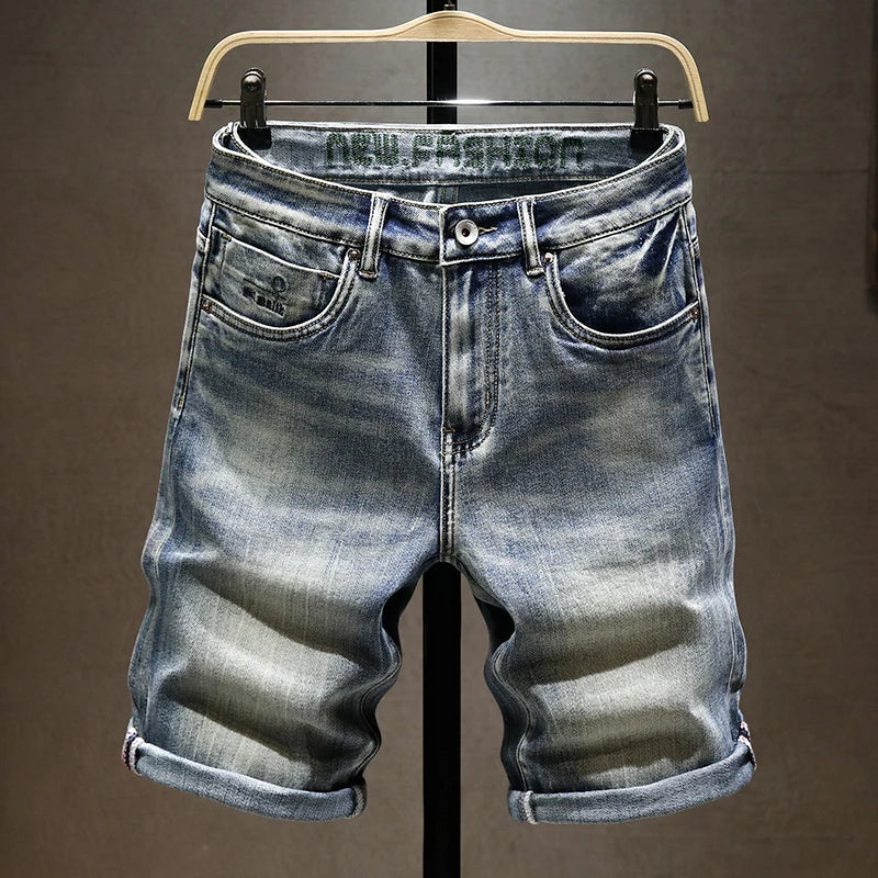 Urban Edge Stretch Denim Shorts