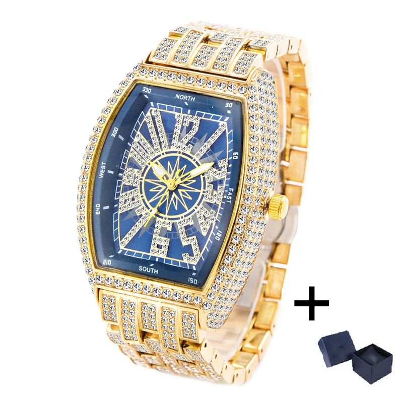 Royal Compass™ Iced Tonneau Watch