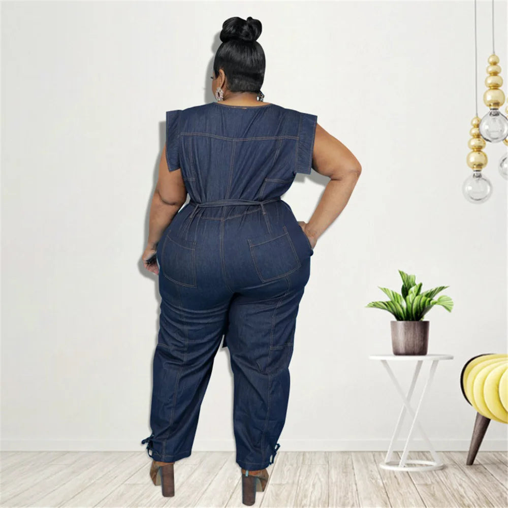 Denim Confidence Plus Jumpsuit