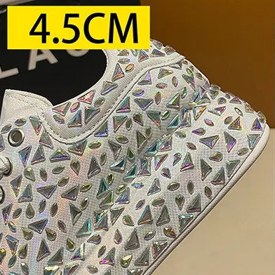 Crystal Glow Platform Sneakers