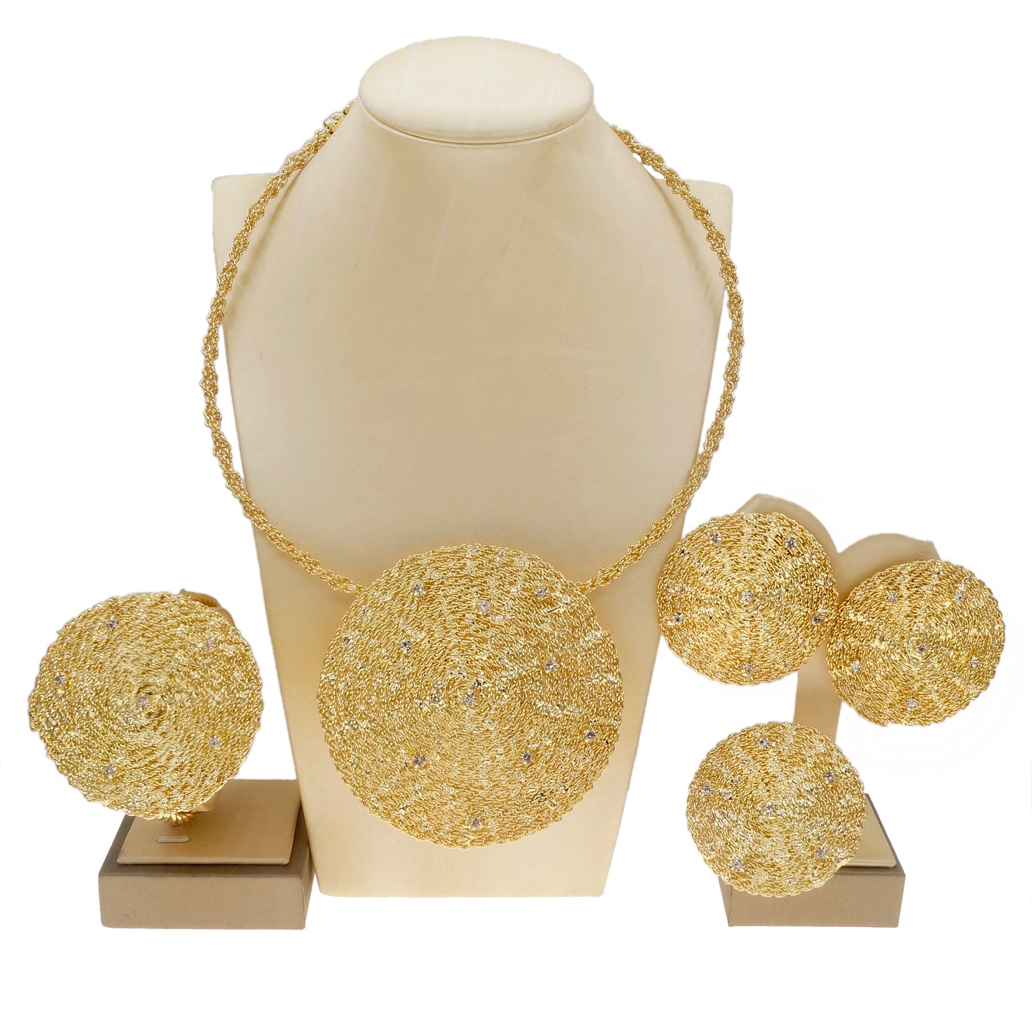 Royal Radiance Gold Statement Set