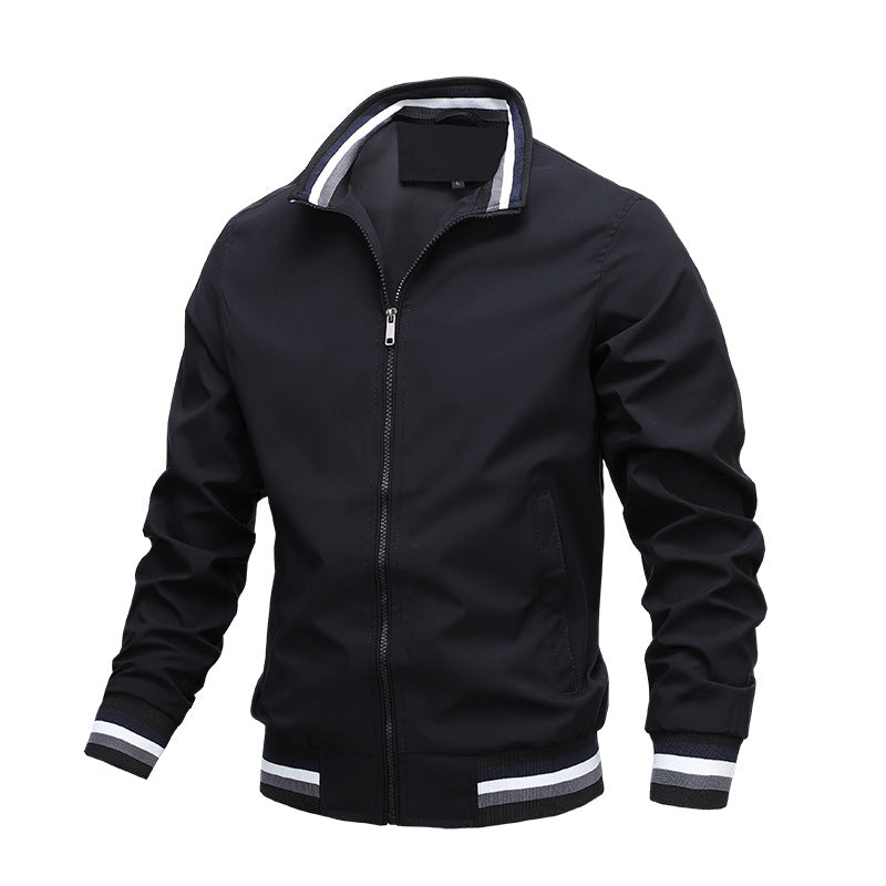 The “Apex Motion” Luxe Bomber Jacket