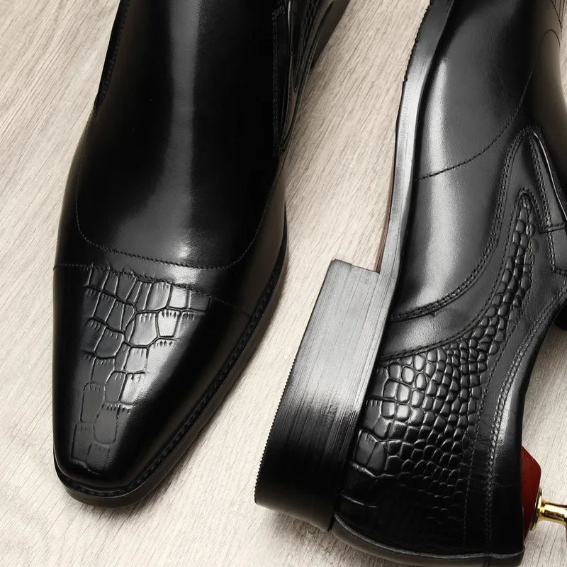The Crimson Crown Croc Loafer