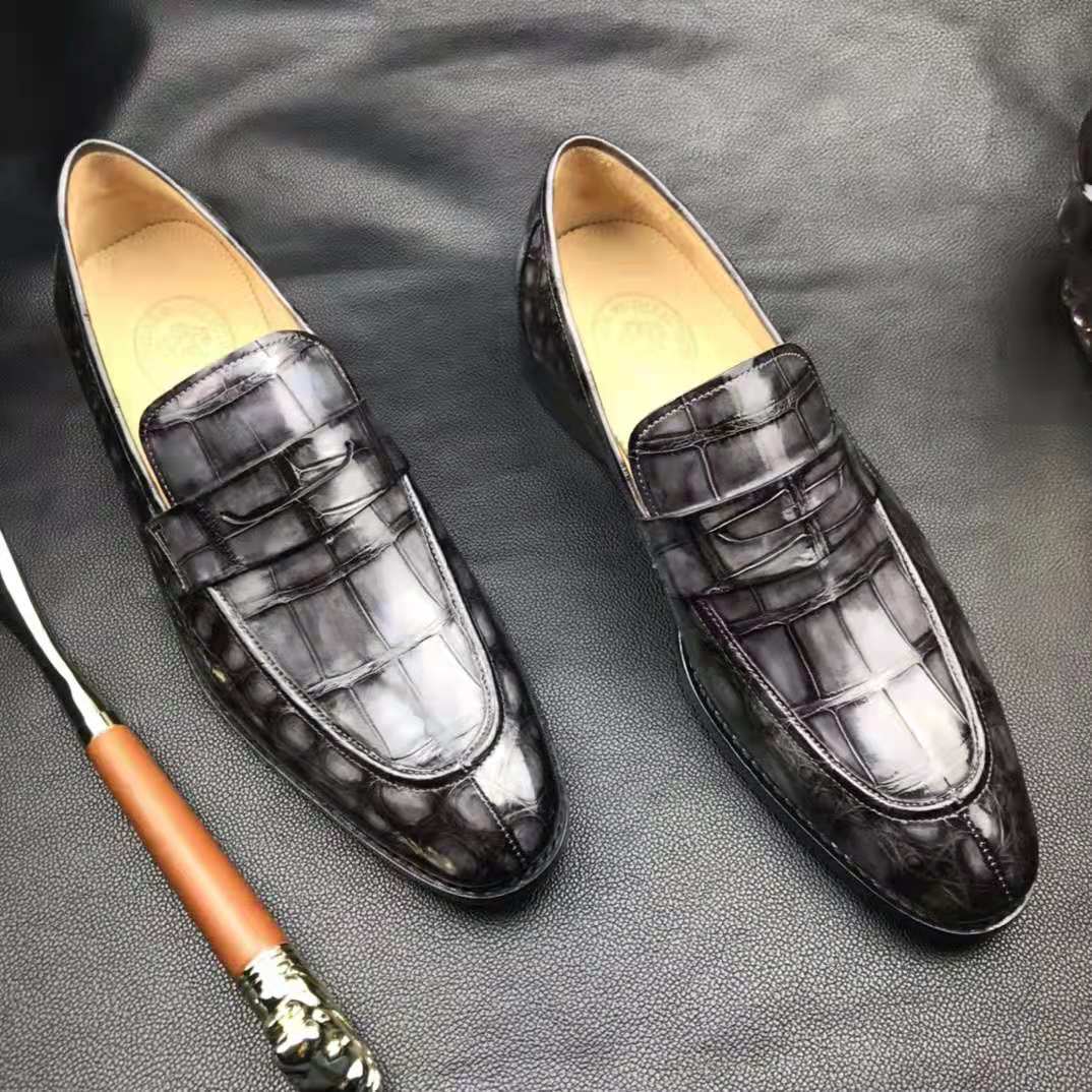Midnight Executive Croc Loafers