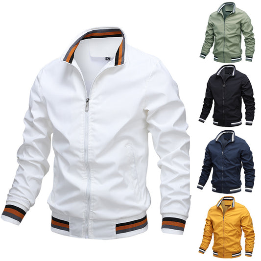 The “Apex Motion” Luxe Bomber Jacket