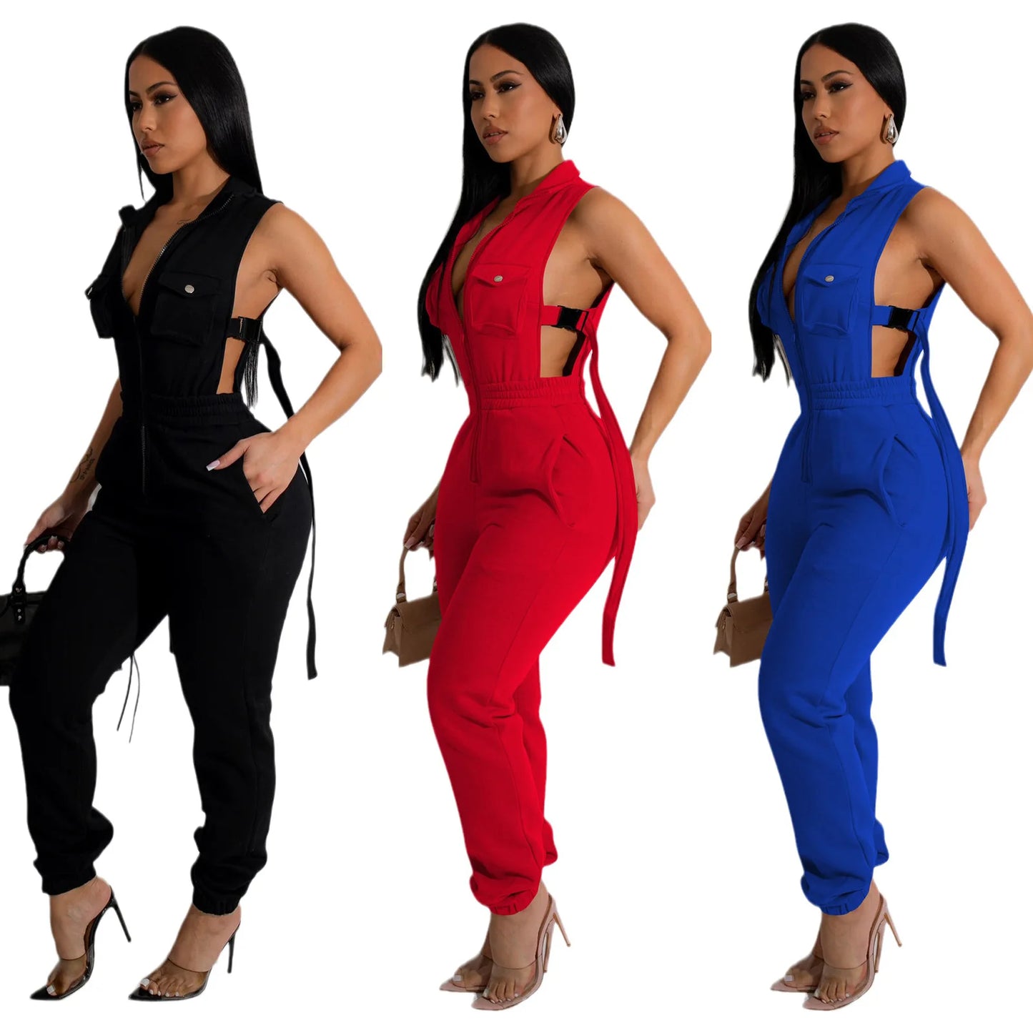 Midnight Authority Utility Jumpsuit