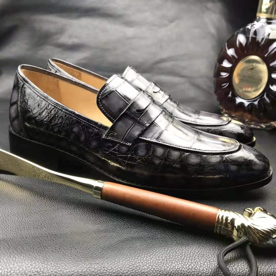 Midnight Executive Croc Loafers