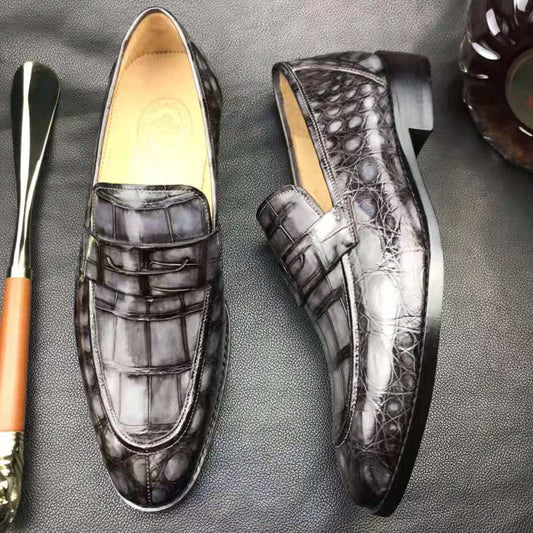 Midnight Executive Croc Loafers