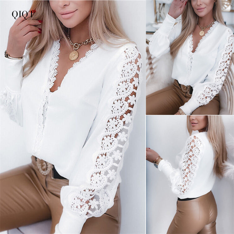 The “Ivory Grace” Lace Blouse