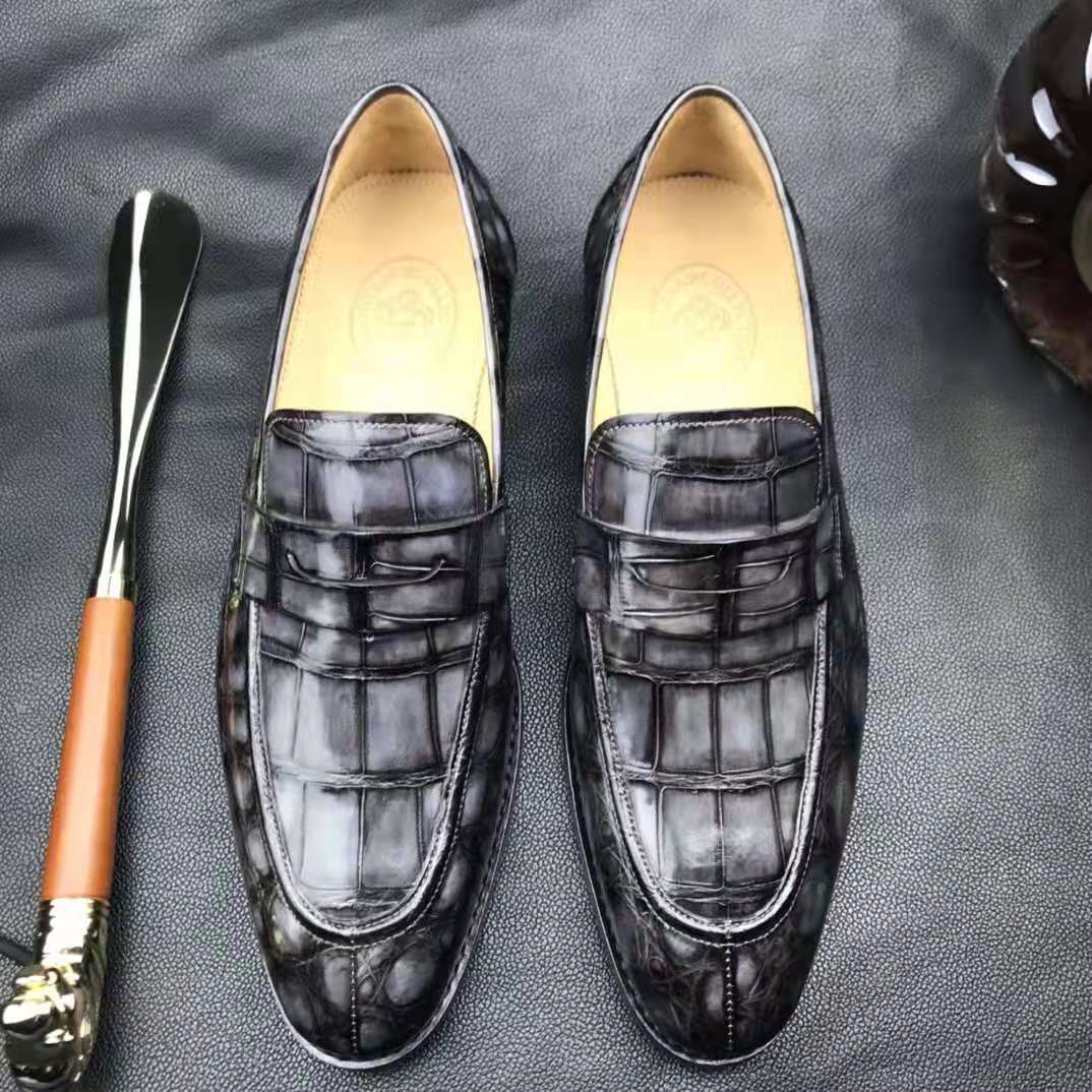 Midnight Executive Croc Loafers