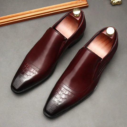 The Crimson Crown Croc Loafer