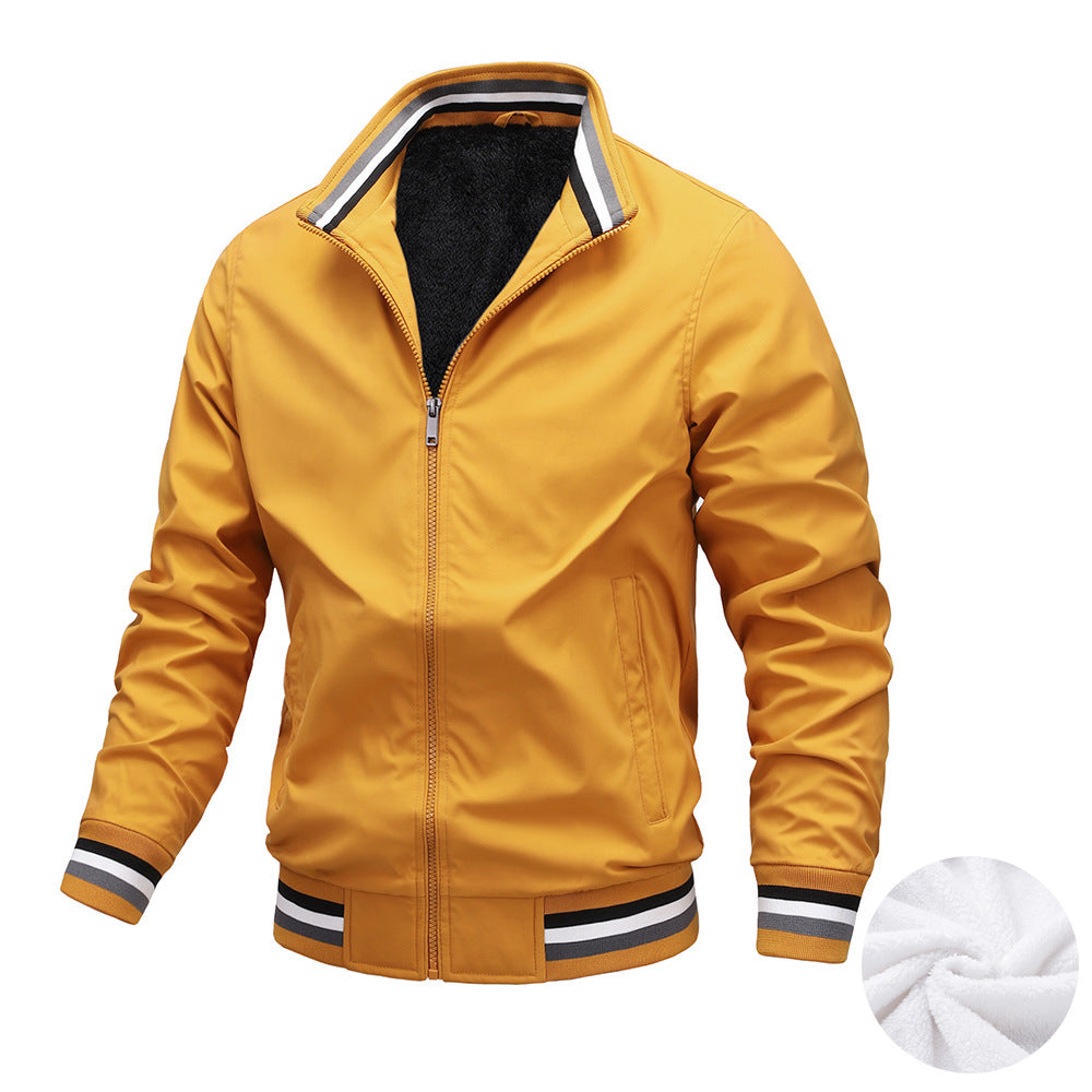 The “Apex Motion” Luxe Bomber Jacket