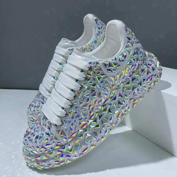 Crystal Glow Platform Sneakers