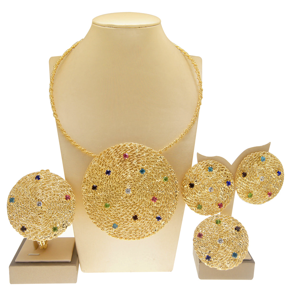 Royal Radiance Gold Statement Set
