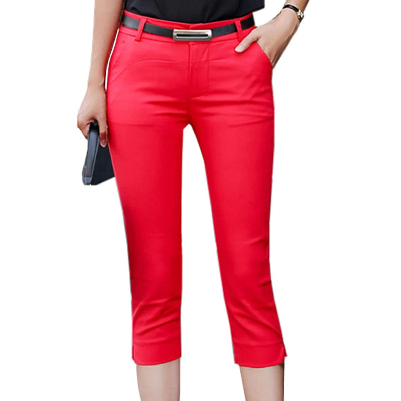 Confidence Line Tailored Capri Trousers