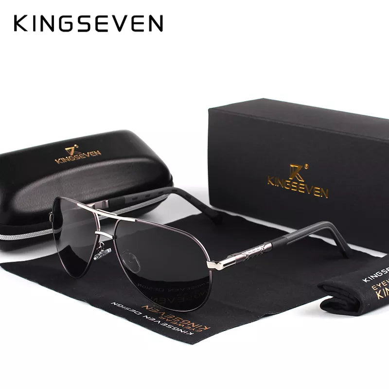 Crimson Edge Polarized Aviators
