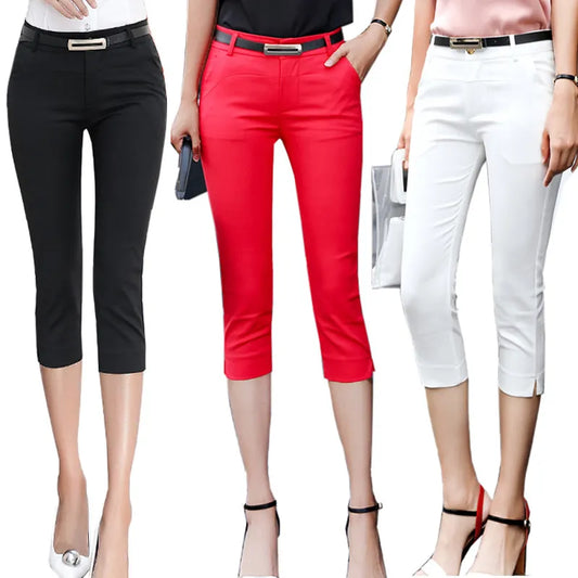 Confidence Line Tailored Capri Trousers