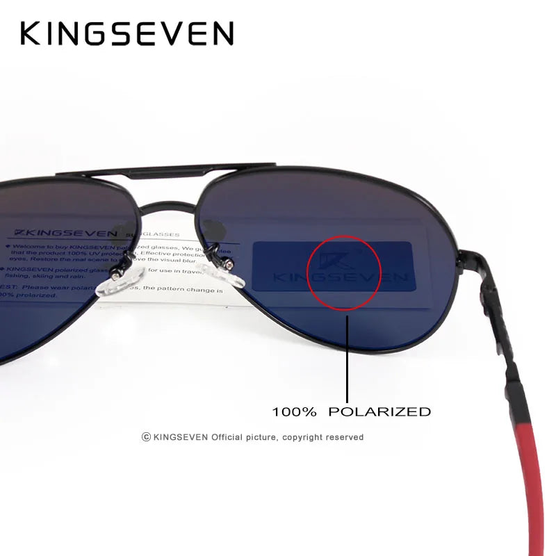 Crimson Edge Polarized Aviators