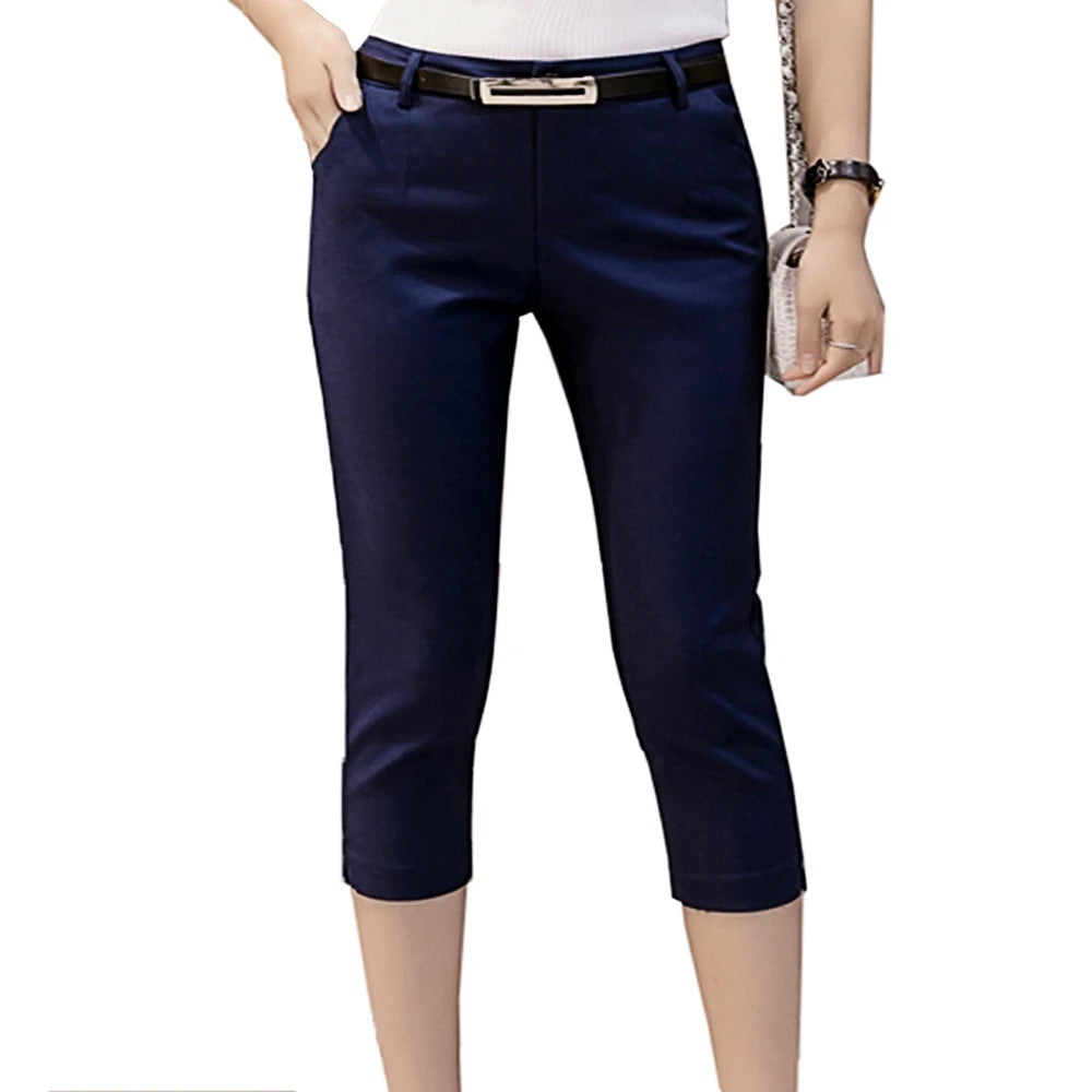 Confidence Line Tailored Capri Trousers