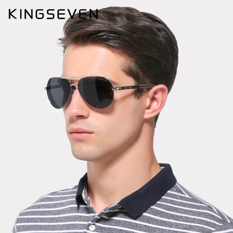 Crimson Edge Polarized Aviators