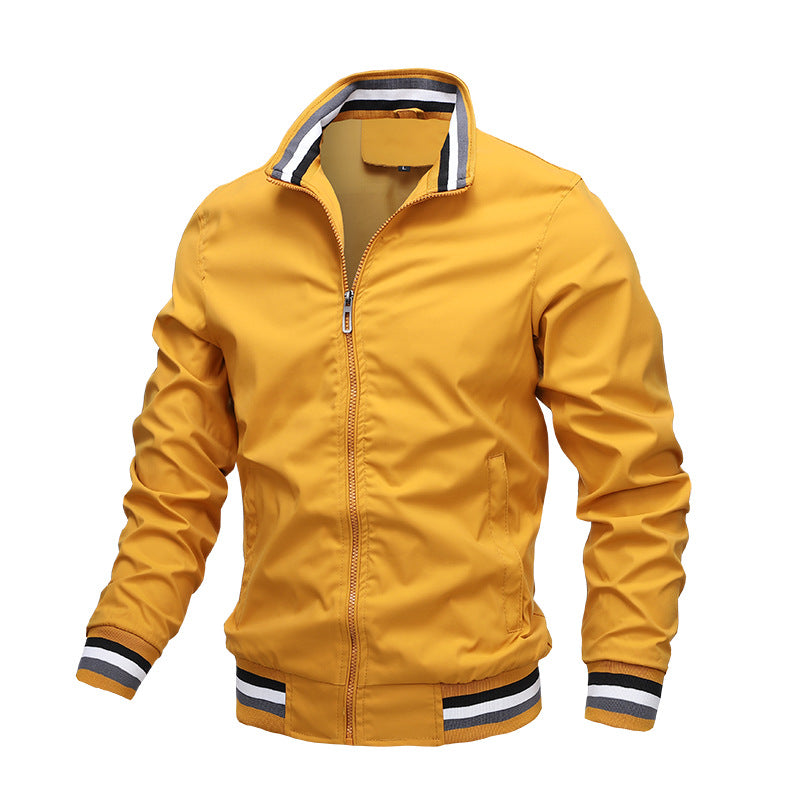 The “Apex Motion” Luxe Bomber Jacket