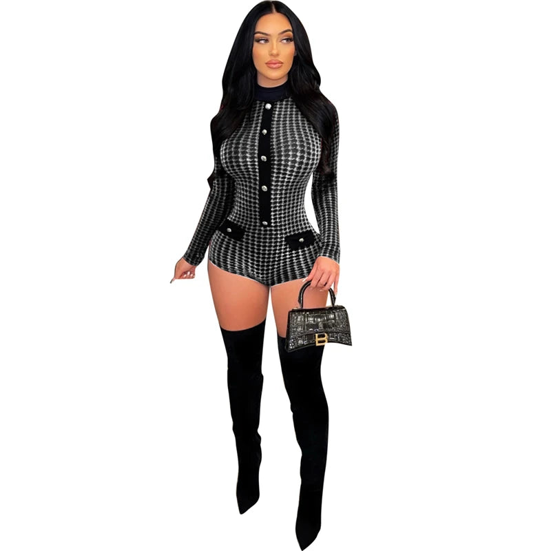 The “Midnight Heiress” Luxe Romper