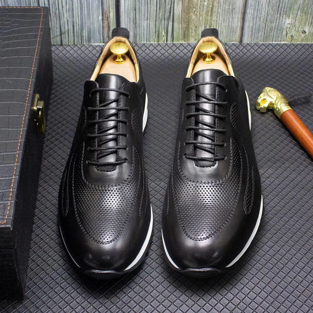 Executive Flex Leather Sneakers