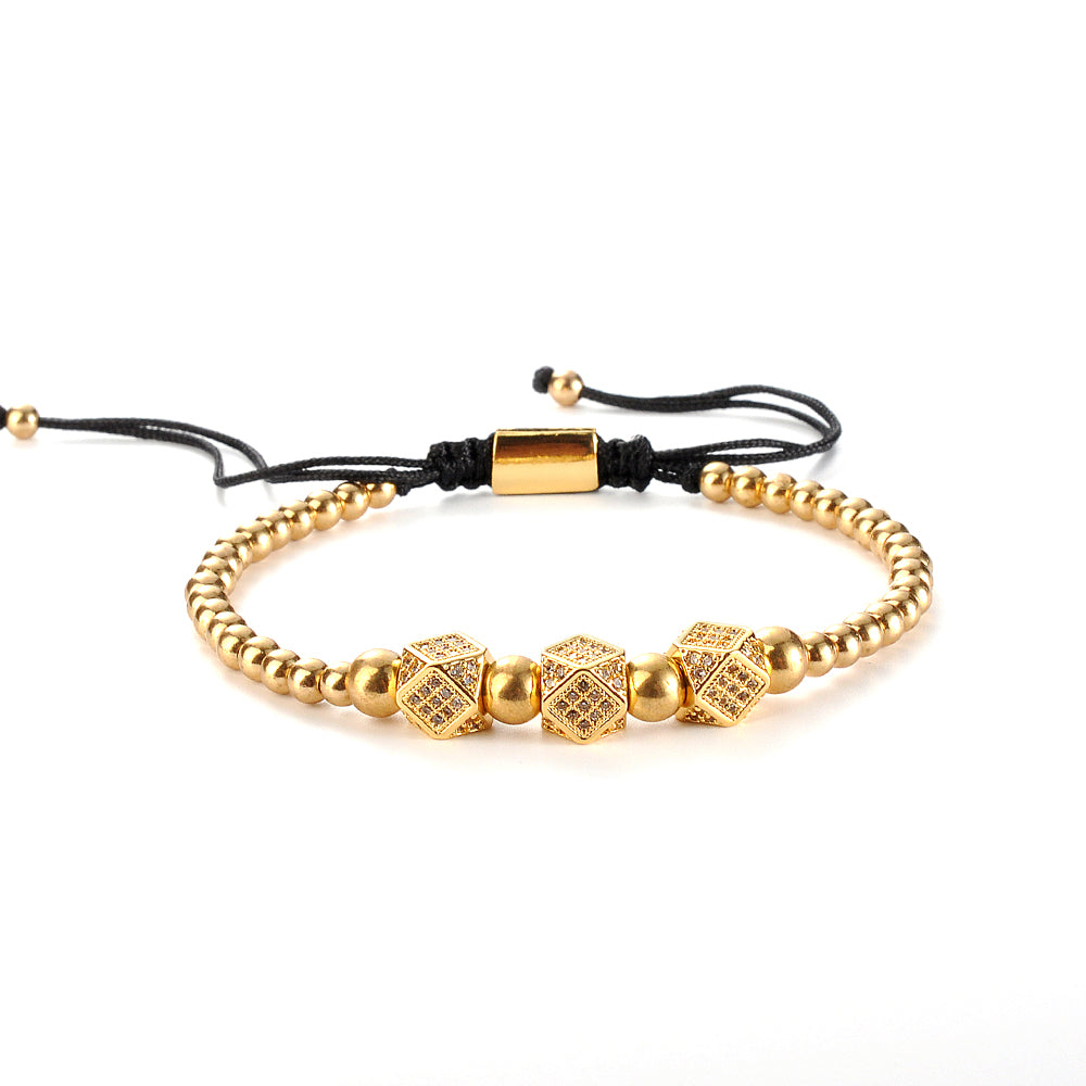Crowned Hustle Luxe Bracelet Stack for Men