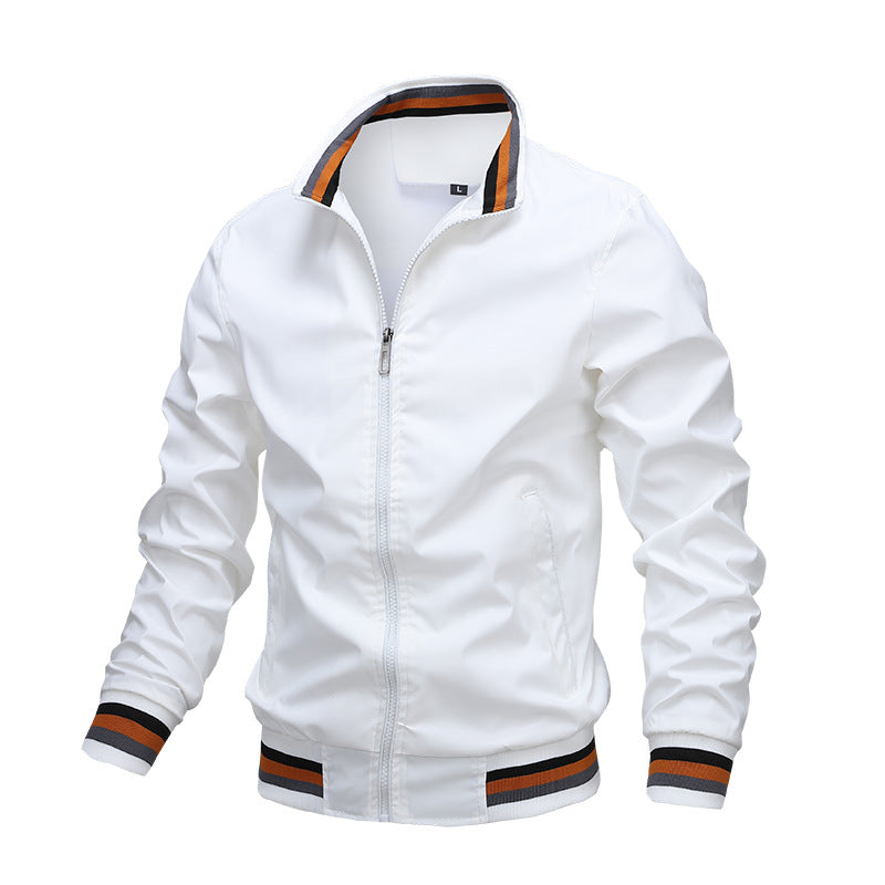 The “Apex Motion” Luxe Bomber Jacket