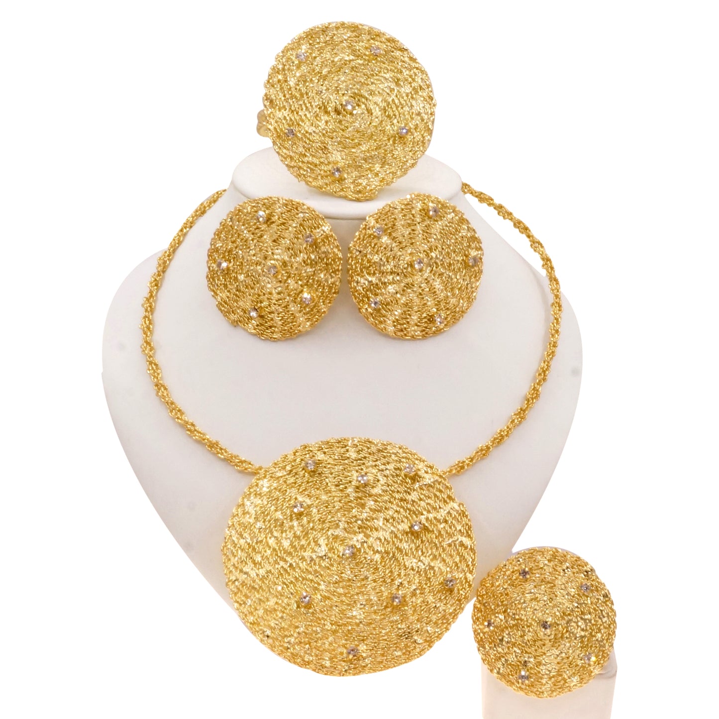 Royal Radiance Gold Statement Set