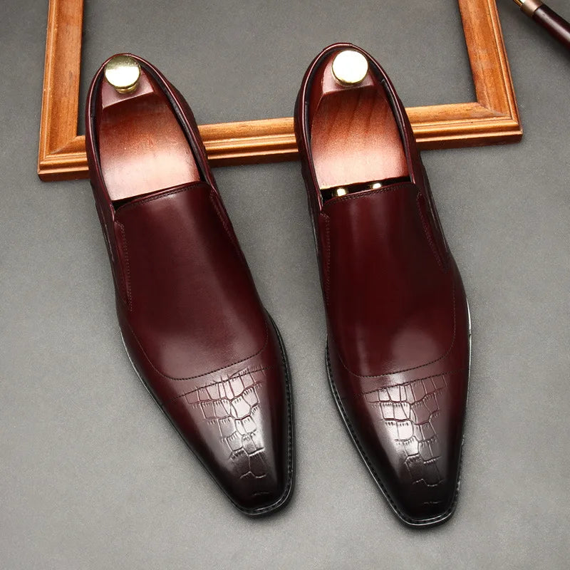The Crimson Crown Croc Loafer