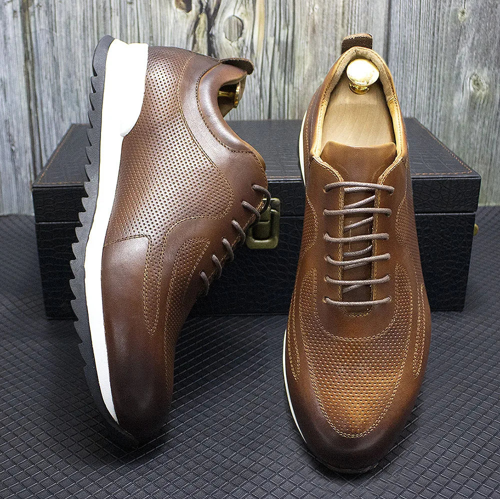 Executive Flex Leather Sneakers