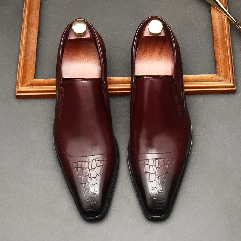 The Crimson Crown Croc Loafer