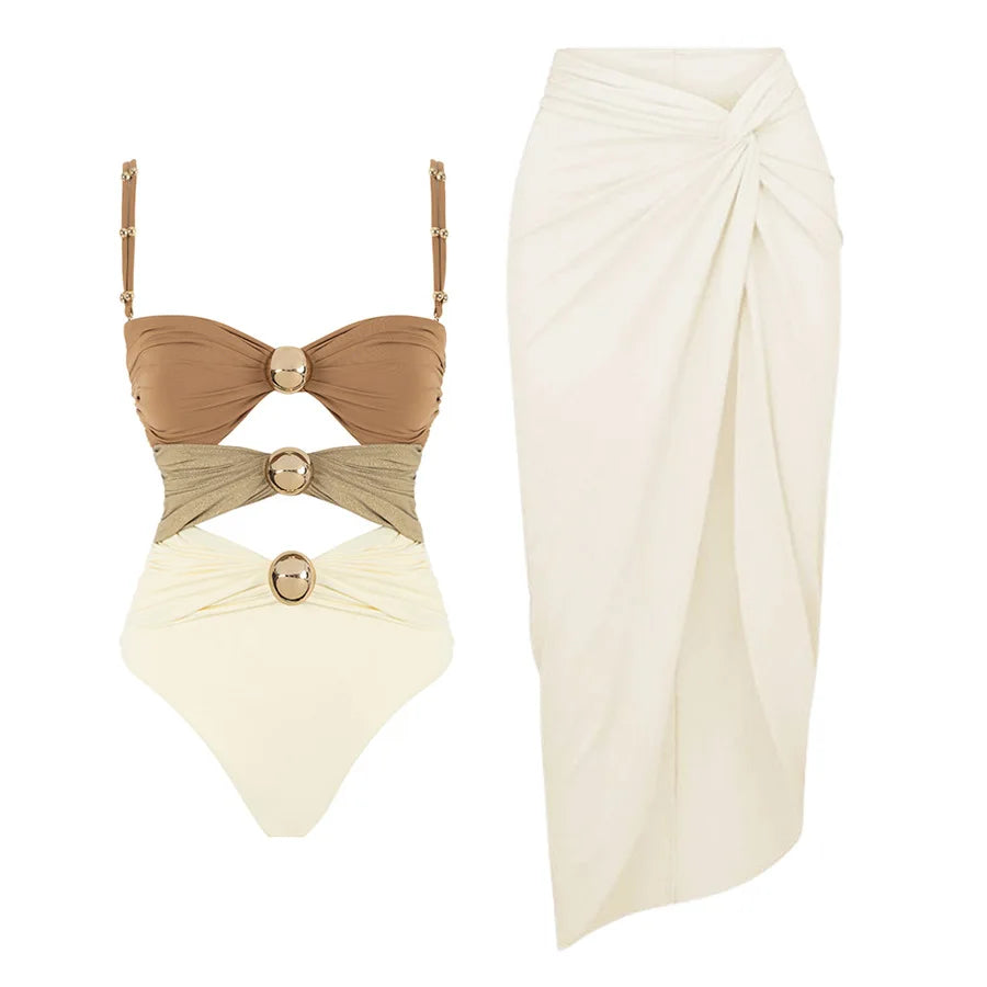 Santorini Bloom Luxe Swim Collection