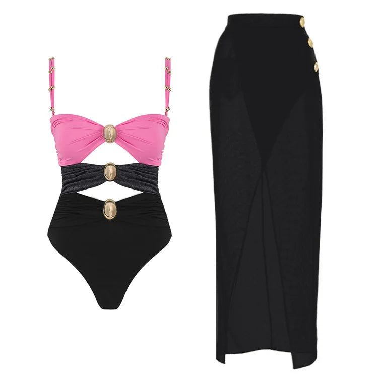 Santorini Bloom Luxe Swim Collection