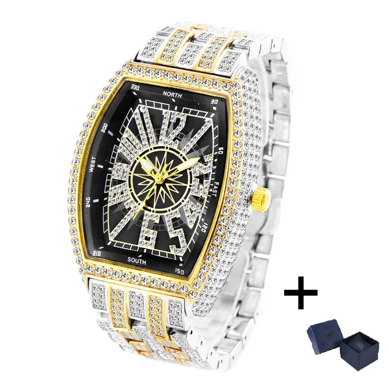Royal Compass™ Iced Tonneau Watch