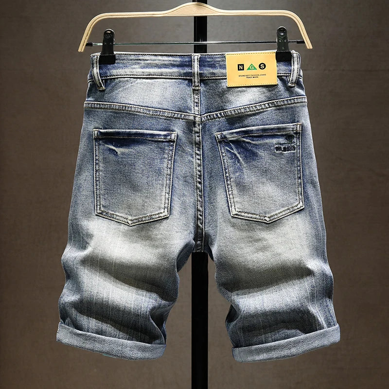 Urban Edge Stretch Denim Shorts