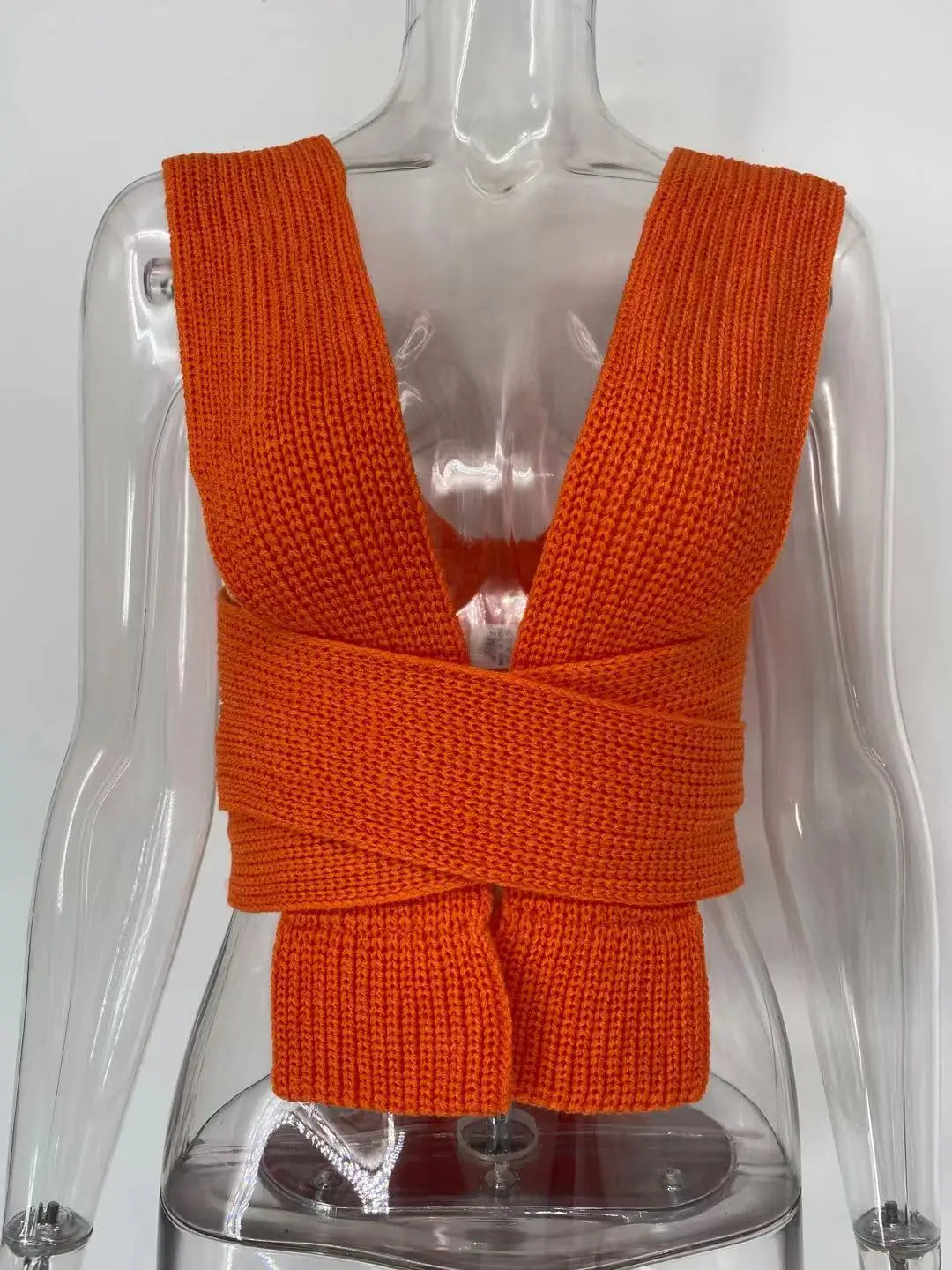 Luxe Wrap Knit Halter Top
