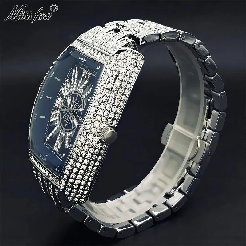 Royal Compass™ Iced Tonneau Watch