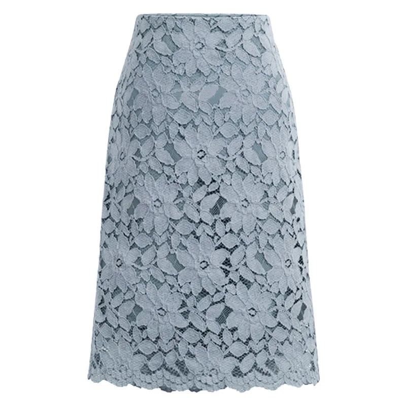 Blossom Lace Midi Skirt