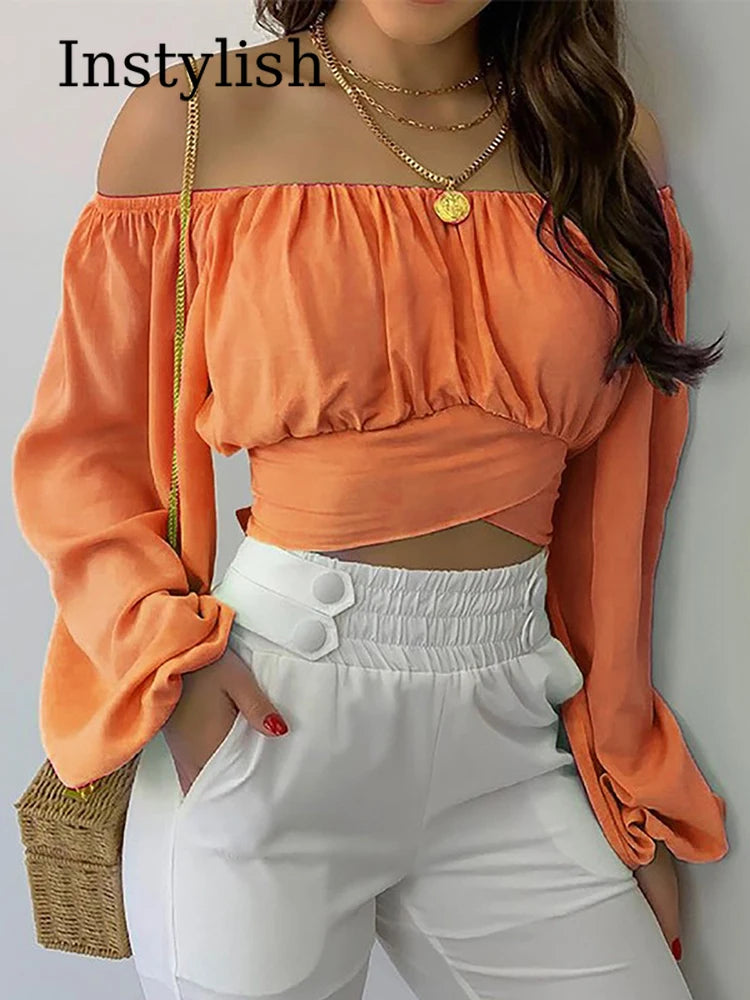 Soft Life Off-Shoulder Confidence Blouse