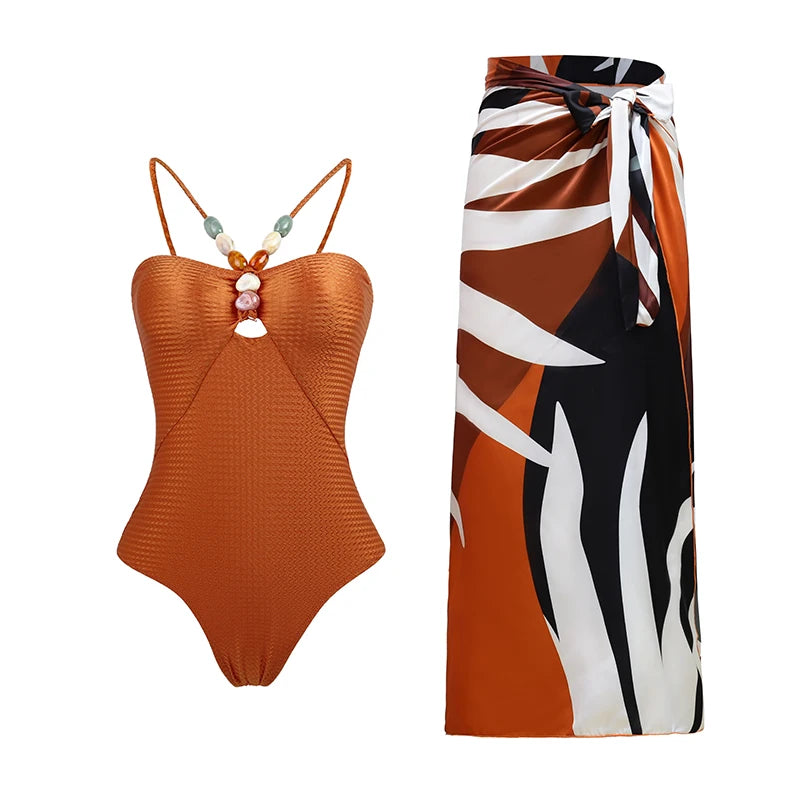 Santorini Bloom Luxe Swim Collection