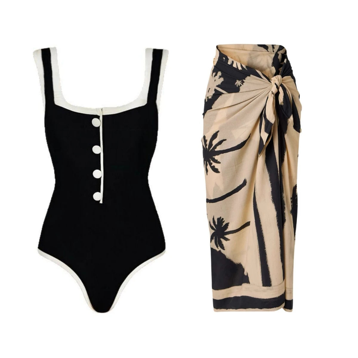 Santorini Bloom Luxe Swim Collection