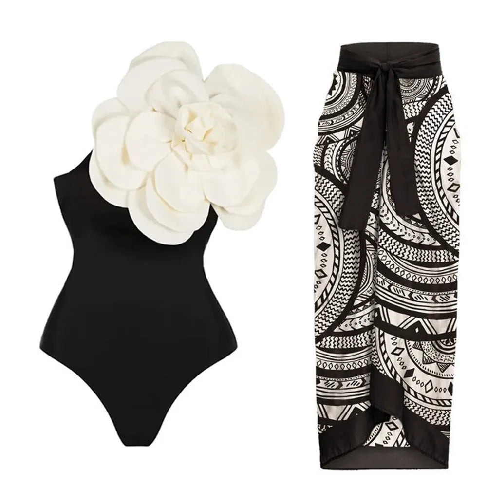 Santorini Bloom Luxe Swim Collection