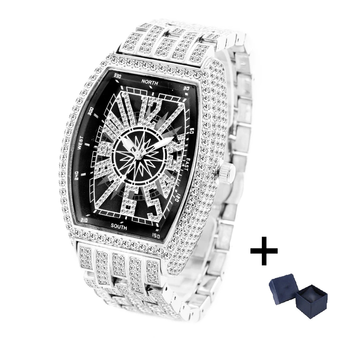 Royal Compass™ Iced Tonneau Watch