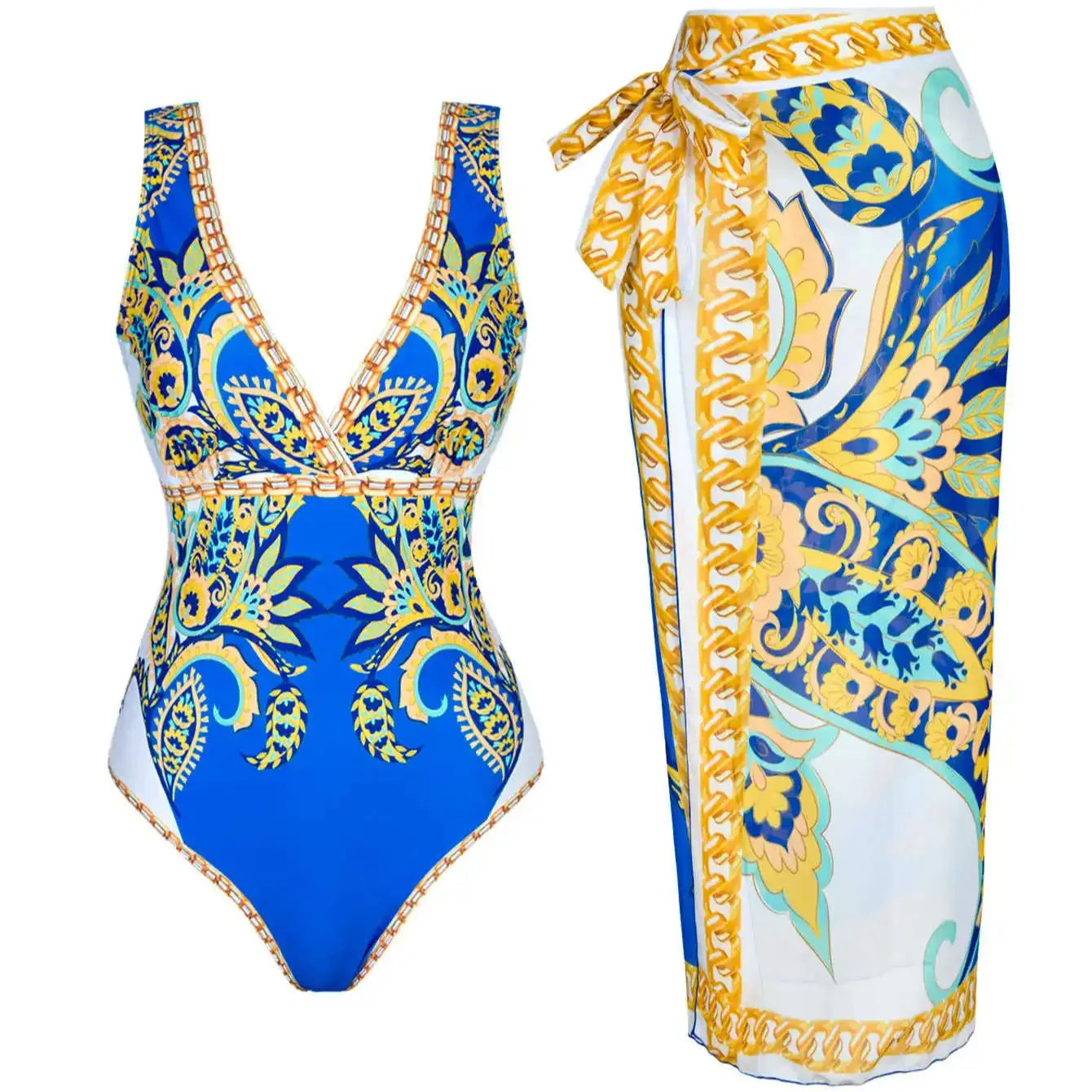 Santorini Bloom Luxe Swim Collection