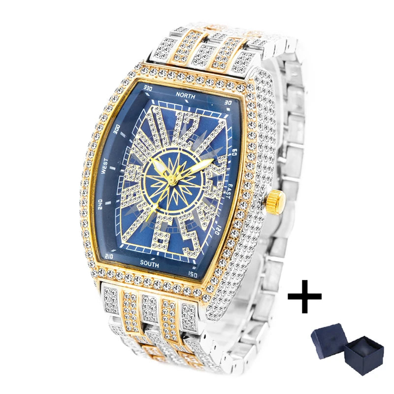 Royal Compass™ Iced Tonneau Watch
