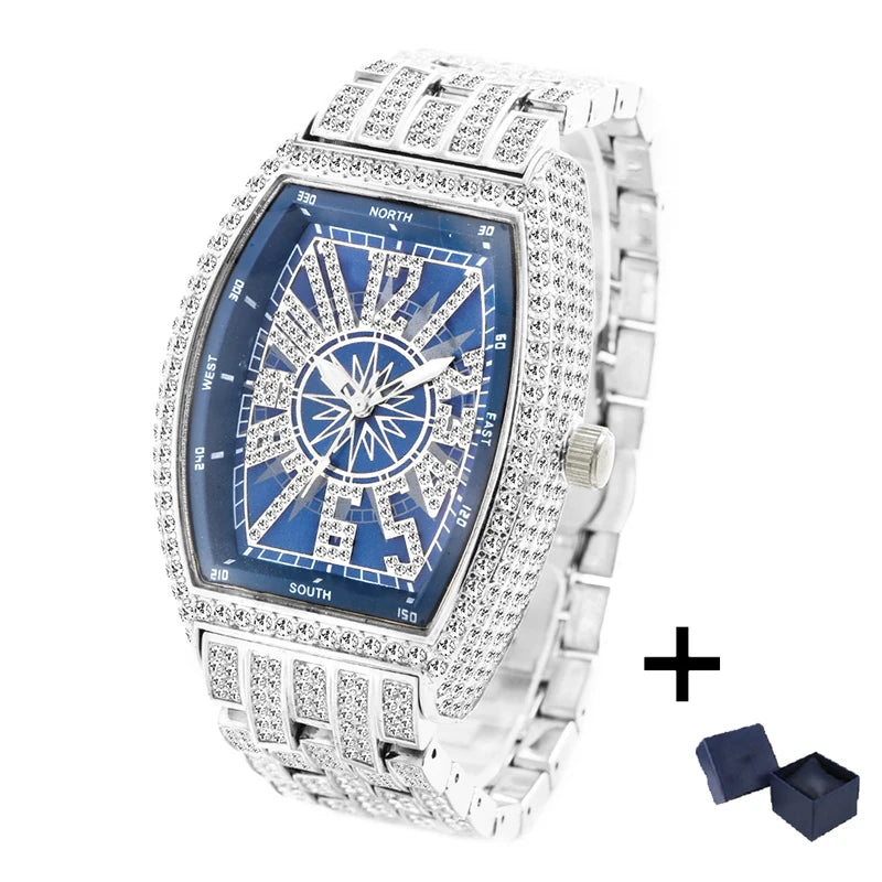 Royal Compass™ Iced Tonneau Watch