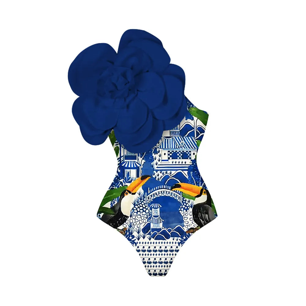 Santorini Bloom Luxe Swim Collection