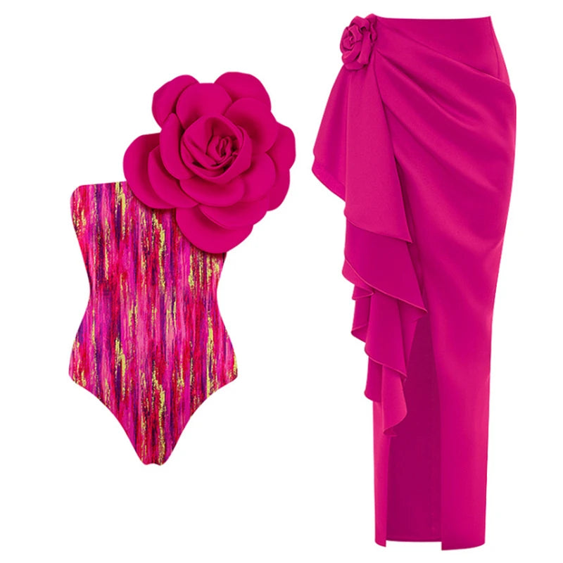 Santorini Bloom Luxe Swim Collection
